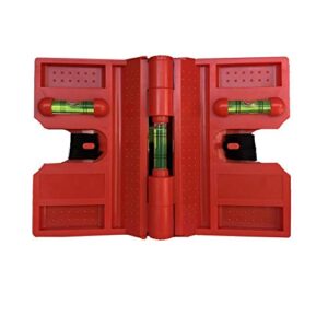 2 Pack Folding Magnetic Post Level for Pipe, Post and Beams Leveling