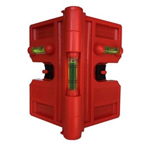 2 Pack Folding Magnetic Post Level for Pipe, Post and Beams Leveling