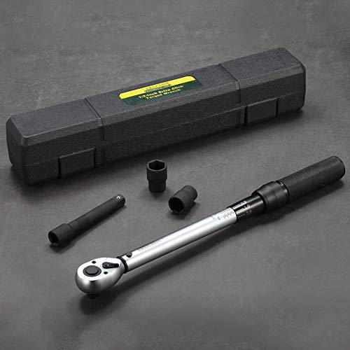 ARUCMIN 1/2-Inch Drive Click Torque Wrench (10-150 ft.-lb./13.6-203.3 Nm) Dual-Direction Adjustable Torque Wrench Set