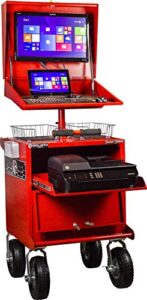 goliath carts g1-att(touch version) “go cart” tablet edition powered mobile workstation
