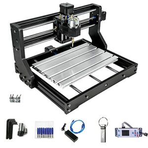 vevor cnc 3018-pro router machine 3 axis grbl control with offline controller plastic acrylic pcb pvc wood carving milling engraving machine xyz working area 300x180x45mm