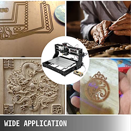 VEVOR CNC 3018-PRO Router Machine 3 Axis GRBL Control with Offline Controller Plastic Acrylic PCB PVC Wood Carving Milling Engraving Machine XYZ Working Area 300x180x45mm