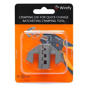 Wirefy Crimping Die for Open Barrel Terminals - 20-10 AWG
