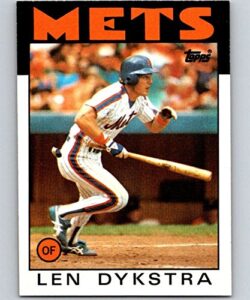 baseball mlb 1986 topps #53 lenny dykstra #53 nm rc rookie mets