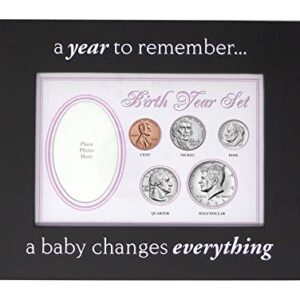 2023 - Birth Year Coin Set in Pink Baby Picture Frame Holder Collection Seller Uncirculated