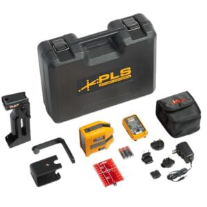 Pacific Laser Systems PLS 6R RBP KIT, Cross Line and Point Red Laser Kit with Rechargeable Battery Pack