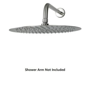 NearMoon Rain Shower Head, Ultra-Thin Design-Pressure Boosting, Awesome Some Experience, Large High Flow Stainless Steel Rainfall Shower Head (12 Inch, Brushed Nickel)