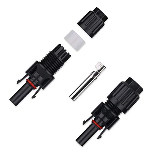 Ansxiy 40PCS Solar Connectors with Male/Female IP67 Waterproof Solar Panels Cable Connectors (20 Pairs Solar Connectors)