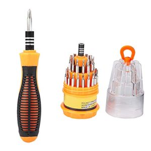 31 in 1 magnetic screwdriver set with non-slip handle, small screwdrivers repair tool kit for iphone, ipad, computer, watch, glasses, camera, electronic