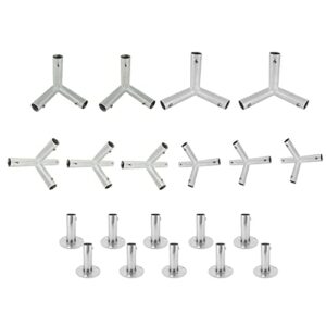 simond store canopy fittings kit for 10’x 40’ frame slant roof, low peak connectors for boat shelter carport frame outdoor canopies garden shade party tents garage batting cage
