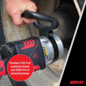 AIRCAT Pneumatic Tools 1993-VXL: 1-Inch Vibrotherm Drive Composite Straight Impact Wrench 2,300 ft-lbs - 7-Inch Extended Anvil