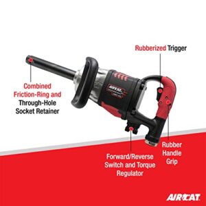 AIRCAT Pneumatic Tools 1993-VXL: 1-Inch Vibrotherm Drive Composite Straight Impact Wrench 2,300 ft-lbs - 7-Inch Extended Anvil