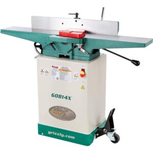 grizzly industrial g0814x - 6" jointer w/stand & v-helical cutterhead