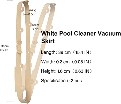 ATIE Pool Cleaner Vacuum Skirt Compatible with Pentair Kreepy krauly Great White GW9500 and Dorado 360151 Pool Cleaner GW9508 Vacuum Skirt (2 Pack)