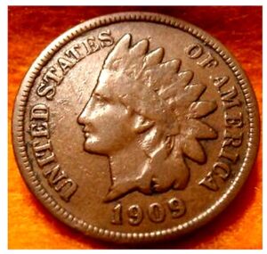 1909 1900-1909 historic copper u.s. indian head penny! buy 2 get 1 1890's! buy 3 get 1 1880's (+ 90's)!! 1 cent good of better