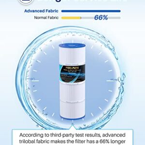 POOLPURE CX580XRE Pool Filter Replaces Hayward C580E, PA81-PAK4, Ultral-A3, Unicel C-7483, Hayward SwimClear C3020, C3025, C3030, Filbur FC-1225, FC-6425,4 X 81 sq. ft.Cartridge,L x OD: 19 5/8"x 7"