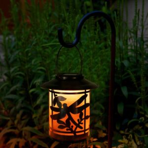 Solar Lantern Lights Outdoor, Dragonfly Waterproof Metal Hanging Solar Lights Decorative for Garden, Patio, Courtyard and Tabletop (Dragonfly)