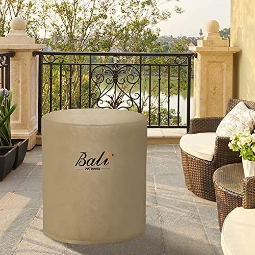 BALI OUTDOORS 23 Inch Fire Pit Cover Round Column, Heavy Duty, Waterproof and Weather Resistant Oxford Fabric Cover