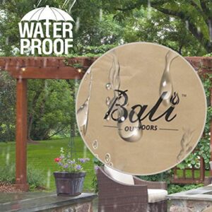 BALI OUTDOORS 23 Inch Fire Pit Cover Round Column, Heavy Duty, Waterproof and Weather Resistant Oxford Fabric Cover