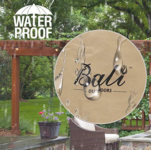 BALI OUTDOORS 23 Inch Fire Pit Cover Round Column, Heavy Duty, Waterproof and Weather Resistant Oxford Fabric Cover