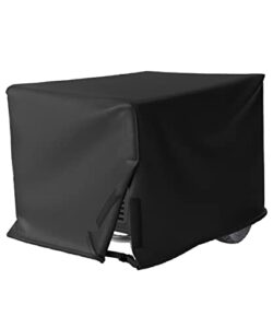 shinestar generator cover for 5500-13000 watt portable generators, for westinghouse, champion, duromax, generac and more, heavy duty waterproof 600d polyester, 32 x 24 x 24 inch, black