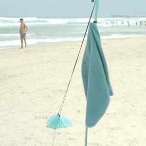 Red Suricata Mini Shovel Set - Aluminum Mini Shovel and 2 Towel Hooks for Family Beach Sunshade Canopy or Premium Multi Terrain Beach Tent