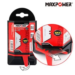 MAXPOWER 200-pieces Utility Knife Blades SK5 Steel