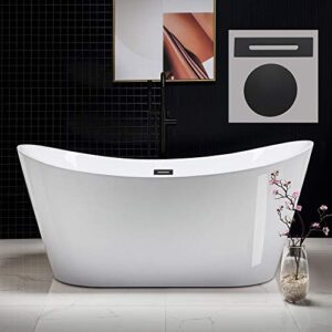 woodbridge b0010-mb-drain &o bathtub, white