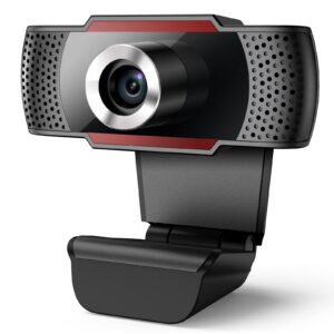 j joyaccess 1080p webcam with microphone, 105° view hd usb camera with auto light correction, plug and play, for pc video conferencing/calling/gaming, laptop/desktop mac, skype/youtube/zoom/facetime