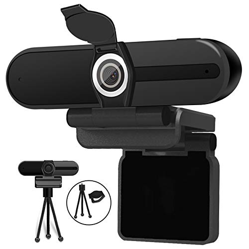 XPCAM 4K Webcam, Webcam 8MP HD Computer Camera with Microphone, Pro Streaming Web Camera with Privacy Shutter and Tripod, Desktop Laptop USB Webcams