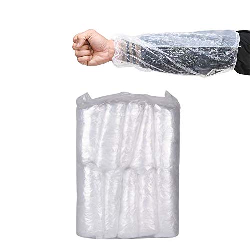 Disposable Arm Sleeves Covers, PeSandy 100pcs Waterproof PE Oversleeves Covers