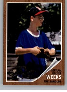 2018 topps archives the sandlot #sl-bw bertram grover weeks nm-mt