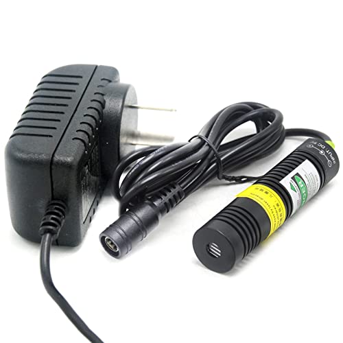 532nm Green Focus Line Positioning Laser Diode Module Locator 5V Adapter Adjustable Holder (with Adapter)