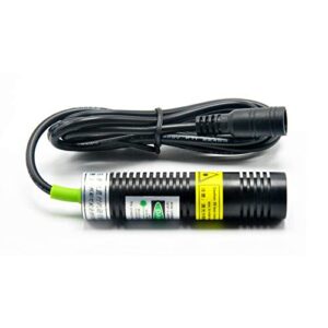 532nm Green Focus Line Positioning Laser Diode Module Locator 5V Adapter Adjustable Holder (with Adapter)