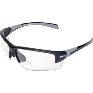 global vision hercules 7 photochromic +1.5 bifocal safety glasses clear to smoke z87.1