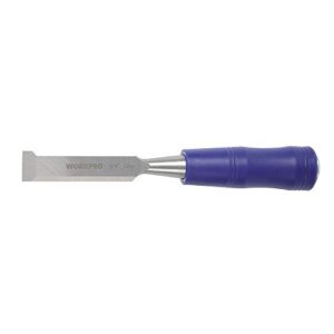 workpro w043002 wood chisel, 3/4 in. wide blade, hardened and tempered steel, steel caps, blade guards (single pack)