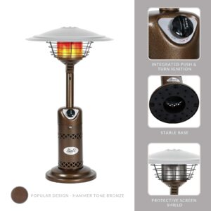 BALI OUTDOORS Patio Heater Gas Portable Tabletop Heater Propane Patio Heaters, Outdoor Table Top Heater W/Adjustable Thermostat, Suitable For Yard, Commercial Restaurant, Gazebo