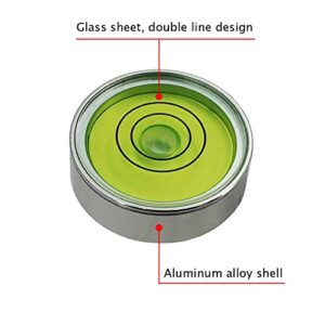 Metal universal horizontal bubble water level level level balance bubble level round bubble 25x9mm