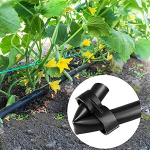 JAYEE 20 Pack Drip Irrigation 1/2" Drip Tubing End Closure Stop End Cap Plugs Fitting Kit  17mm for Garden Greenhouse Patio and Lawn Agricultural Watering Applications