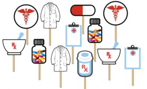 12 pharmacy pharm d party cupcake toppers food picks