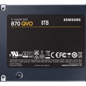 SAMSUNG 870 QVO SATA III SSD 2TB 2.5" Internal Solid State Drive, Upgrade Desktop PC or Laptop Memory and Storage for IT Pros, Creators, Everyday Users, MZ-77Q2T0B