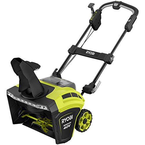 RYOBI RY40860 21 in. 40-Volt Brushless Cordless Electric Snow Blower with Two 5.0 Ah Batteries and Charger Included