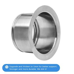 Extended Garbage Disposal Flange, Deep Kitchen Sink Flange for Disposers That Use A 3 Bolt Mount, Fit 3-1/2 Inch Standard Sink Drain Hole