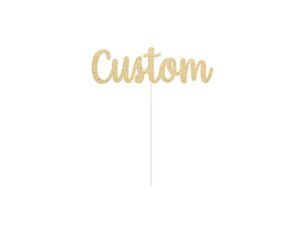 custom cake topper birthday name personalized centerpiece