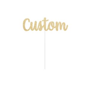 Custom Cake Topper Birthday Name Personalized Centerpiece