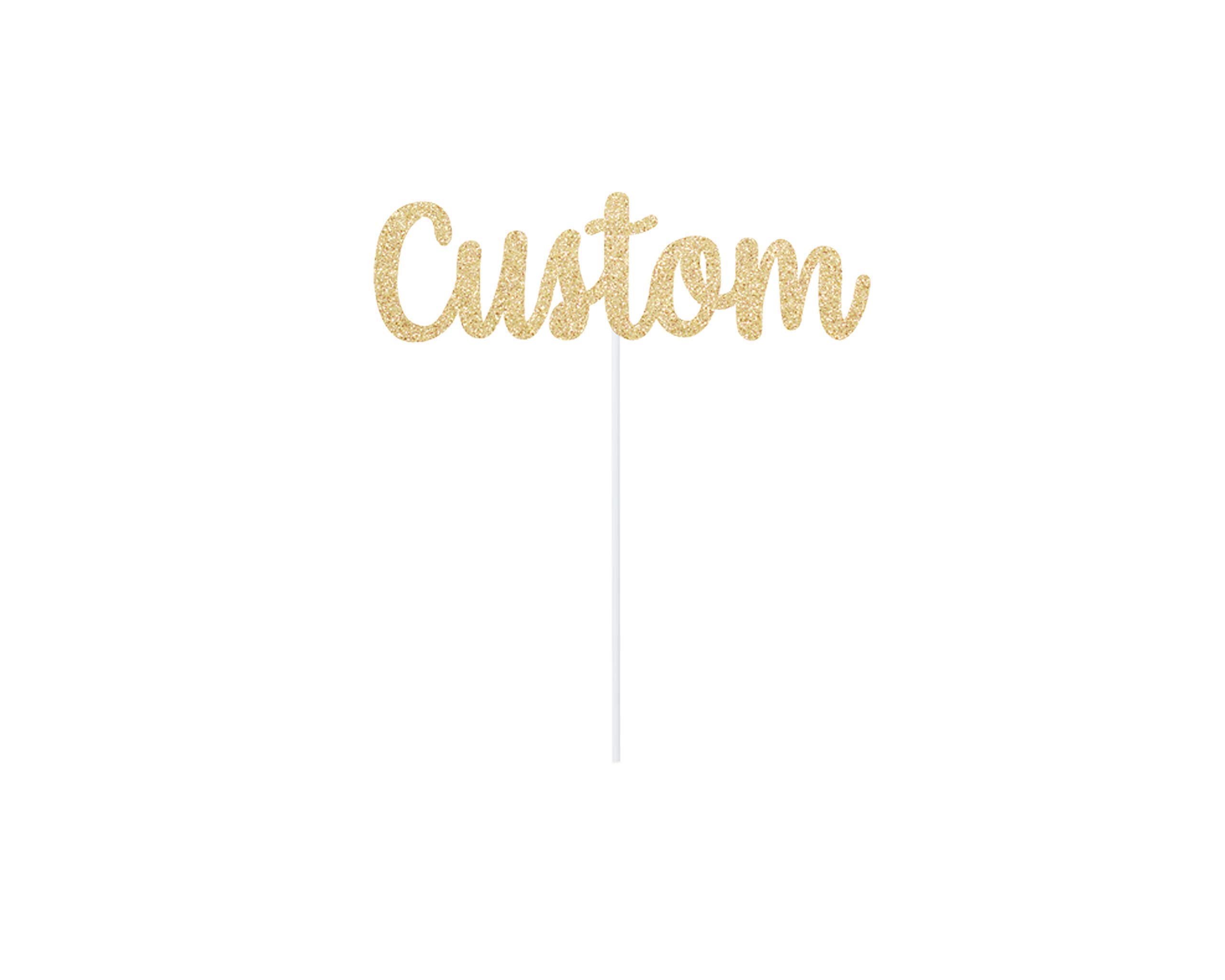 Custom Cake Topper Birthday Name Personalized Centerpiece