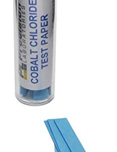 100PK Cobalt Chloride Test Papers for Testing Water Presence & Humidity - Eisco Labs