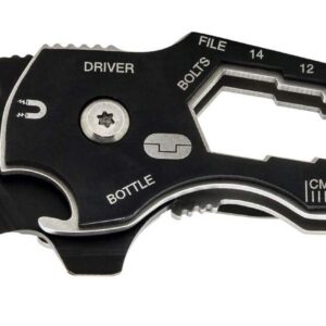 TRUE SmartKnife+ 15-in-1 Multi-Tool | Super Sharp Black Oxidized Pocket Knife and Multi-Tool