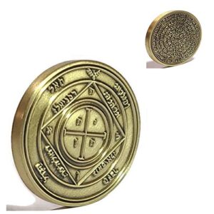 king solomon seal coin talisman kabbalah 72 names of god fifth pentacle of saturn protects the home