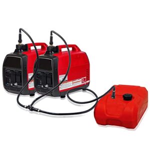 atima generator parallel cables kit for honda generator - safe, leak-proof, extended run dual fuel system extender kit